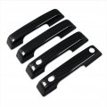 Beautost Fit For Ford New F-150 2021 2022 2023 F150 Door Handle Cover Trims Abs Carbon Fiber Black 
