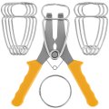 Miter Spring Clamps Kit Includes 8 1 Pliers Ideal For Picture Frames Wood Trim Moldings And Compound Miters 