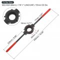 Uxcell Die Stock Handle Wrench For Metric M22-m24 Metric 7 8 -1 Unc Unf 55mm Od Rounds X 18mm Threading Die Holder With Plastic