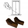 Closet Door Savers Bi-fold Pivot Pin Repair Kit Dark Oak