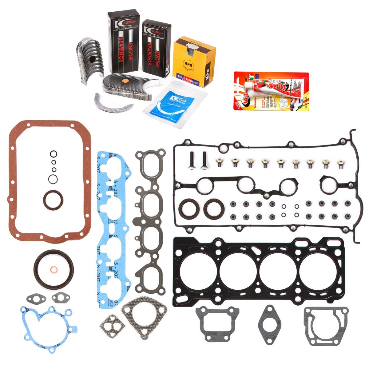Domestic Gaskets Engine Rering Kit Fsbrr60 Fit3 Mazda 626 Protege Protege5 2 0 Dohc Fs Full Gasket Set 0 50mm 0 020 Oversize