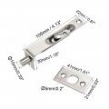 Uxcell Flush Bolt 4 Inch Stainless Steel Door Concealed Slide Lock Latch For Wood Composite Doors Double 4pcs Silver Tone