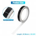 X Autohaux 0 59 Width 65 62ft Long Decorative Strips Waterproof Reflective Tape Sticker Warning For Car Motorcycle Boat Black