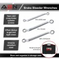 Abn Disc Brake Service Set 32pc Universal Caliper Compression Tool For Pad Piston And Line Adjustment