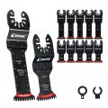 Ezarc Japanese Tooth Oscillating Saw Blades 10 Pcs Extra-long Arc Edge Multitool Clean Cut For Wood And Plastic Universal Quick 