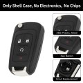 Key Shell Caseless Entry Remote Key Fob Replacement For Chevrolet Equinox 2010-2017 Sonic 2012-2017 4 Buttons Oht01060512