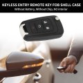 Key Shell Caseless Entry Remote Key Fob Replacement For Chevrolet Equinox 2010-2017 Sonic 2012-2017 4 Buttons Oht01060512