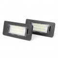 Gzyf 2pcs Light 24-led 6000k White License Plate Lamp For Bmw E82 E88 E90 E92 E39 E60 E70 E71 F10