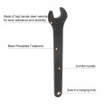 Uxcell 18mm Single Open End Spanner High Tensile Steel Wrench Hand Tool For Mechanical Automotive Repair Black