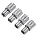 4 Pcs 1 4-inch Drive 5 5mm 6-point Shallow Socket Metric Steel With Chrome Plated 