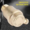 Automatic Air Vent Valve Dn15 1 2 Bspp Brass Release For Solar Water Heater Pressure Relief