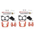 Antuko 2 Pack Carburetor Repair Kit With Float Fits Replacement For V4 85 90 100 115 125 140 Hp 439076