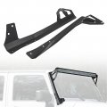 Alavente Upper Windshield Mounting Brackets For Jeep Wrangler Jk Jku 2007-2017 52 Straight Light Bar Pair Black 
