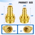 R1234yf Adapter Kit R134a Quick Couplers High Low Connector Brass Car Ac Evacuation Recharging Fittings For Auto Air