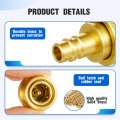 R1234yf Adapter Kit R134a Quick Couplers High Low Connector Brass Car Ac Evacuation Recharging Fittings For Auto Air
