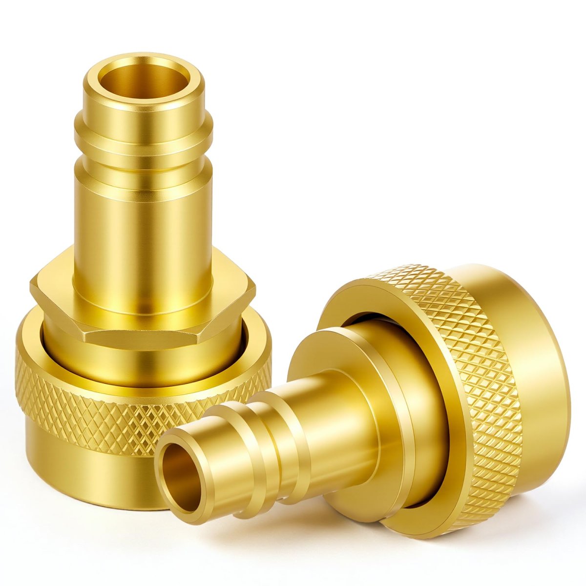 R1234yf Adapter Kit R134a Quick Couplers High Low Connector Brass Car Ac Evacuation Recharging Fittings For Auto Air