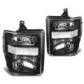Compatible With Ford Super Duty 2nd Gen Pair Of Black Clear Corner Headlight Red Led 3rd Brake Light W O Cargo