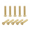 Brass Machine Screws M4x20mm Phillips Pan Head Fastener Bolts For Furniture Office Equipment Electronics 20pcs