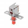 Uxcell Push Button Switch Dpdt 6 Pin 1 Position Self-locking Red 15pcs