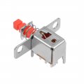 Uxcell Push Button Switch Dpdt 6 Pin 1 Position Self-locking Red 15pcs