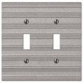 Amerelle Chemal Frost Nickel Cast 2 Toggle Wallplate 