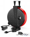 Dewenwils 30 Ft Retractable Extension Cord Reel Ceiling Or Wall Mount 16 Gauge Sjtw Power With 3 Electrical Outlets Pigtail For 