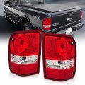 Amerilite For 2001-2011 Ford Ranger Pickup Factory Style Crystal Red Replacement Tail Light Assembly Set Passenger And Driver