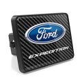 Ipick Image For Ford Expedition Uv Graphic Carbon Fiber Look Metal Face-plate On Abs Plastic 2 Tow Hitch Cover