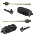 Trq 6 Piece Steering Kit Inner Outer Tie Rod Ends W Bellows Boots For 240sx Stanza 