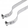 A-premium Set Of 2pcs Fuel Tank Straps Compatible With Jeep Cherokee 1997-2000 2 5l 1997-2001 4 0l Bolt On Gray Color Replace