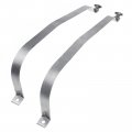 A-premium Set Of 2pcs Fuel Tank Straps Compatible With Jeep Cherokee 1997-2000 2 5l 1997-2001 4 0l Bolt On Gray Color Replace