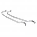 A-premium Set Of 2pcs Fuel Tank Straps Compatible With Jeep Cherokee 1997-2000 2 5l 1997-2001 4 0l Bolt On Gray Color Replace