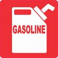 Stickertalk Gasoline Vinyl Sticker 5 Inches By 