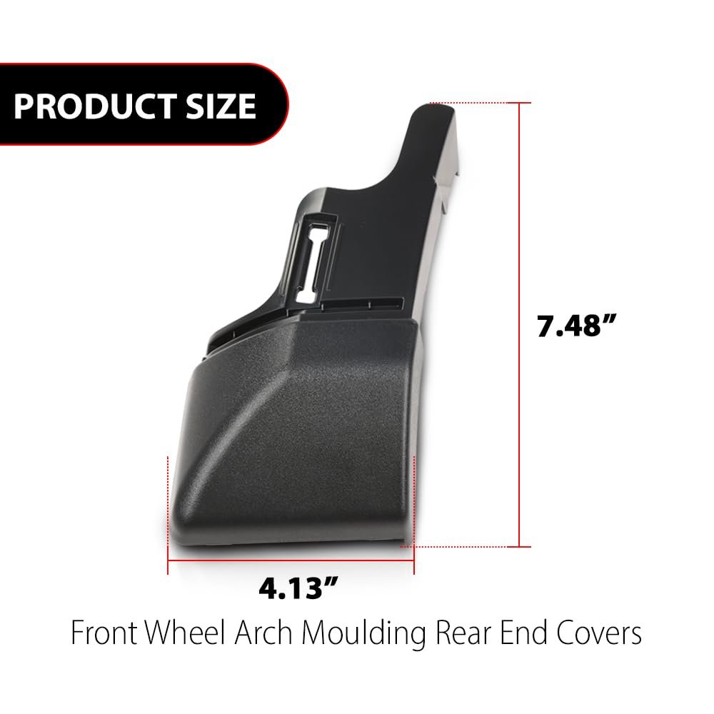 Front Wheel Arch Moulding Rear End Covers Pair For Land Rover Lr3 2009 Fit Lr4 Lr010635 Lr010636 Black Left Right Side