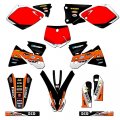 2001 Old Style Sx Ricochet Orange Senge Graphics Complete Kit For Ktm 