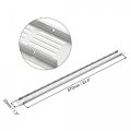 Uxcell Rectangle Shape Ventilation Grille Aluminum Alloy Louvered Air Vent 23 62 X 1 97 Inch For Wardrobe Cupboards