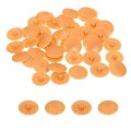 160pcs Screw Cap Covers 12mm Waterproof Plastic Decorative Caps For Phillips Cam Lock Nuts Self-tapping Screws Orange Yellow 