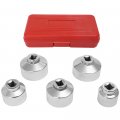 Ocpty 5-piece 3 8-inch Drive Oil Filter Wrench Socket Set 24mm 27mm 32mm 36mm 38mm