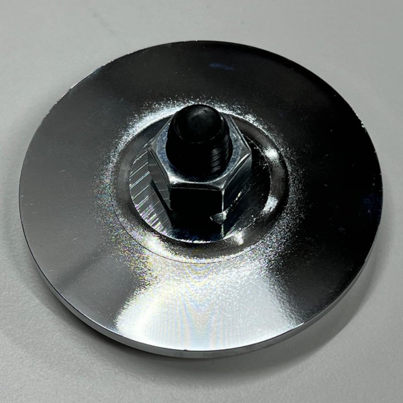 Pirate Mfg Hot Rod Chromed Steel Brake Pedal Pad With Rubber Insert