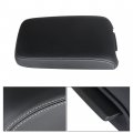 Waltyotur 1 Pcs Center Floor Console Armrest Lid Cover Replacement For Charger Chrysler 300 2011-2021 Trim Black