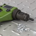 Uxcell M8 Jack Nuts 5pcs Threaded Insert Nut Carbon Steel Rivet For Thin Metal 21mm Length