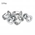 Uxcell M8 Jack Nuts 5pcs Threaded Insert Nut Carbon Steel Rivet For Thin Metal 21mm Length