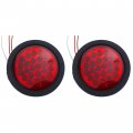 4 Round Led Trailer Tail Light 24 Stop Turn Signal Brake Marker Running Lights W Rubber Grommet For Trucks Rv Boat Ip67 