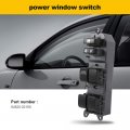 Ocpty Power Window Switch Driver Side Master Control Fits For 2007-2014 Fit Toyota Yaris 2007-14 Camry Replace 84820-02190