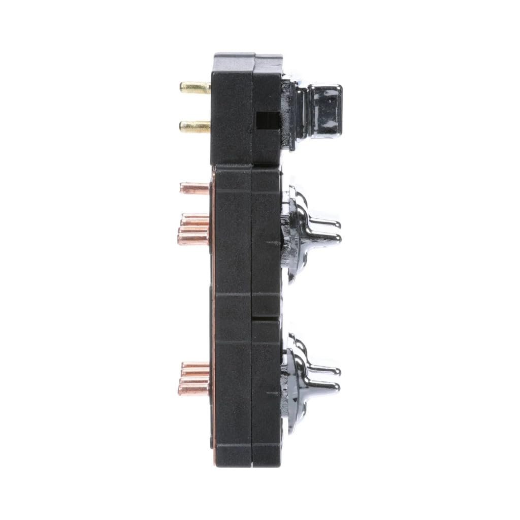 Power Window Switch Front Driver Side For Mercury Colony Park 1990 1991 Black Plastic Housing Bullet Terminal Female Connector