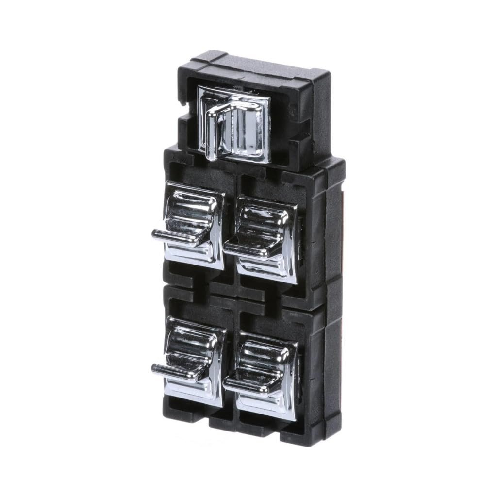 Power Window Switch Front Driver Side For Mercury Colony Park 1990 1991 Black Plastic Housing Bullet Terminal Female Connector