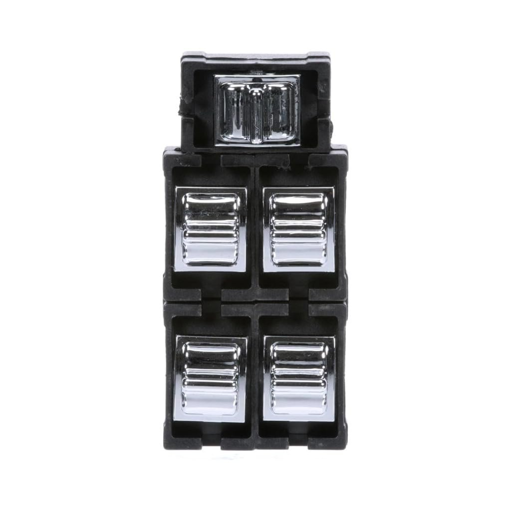 Power Window Switch Front Driver Side For Mercury Colony Park 1990 1991 Black Plastic Housing Bullet Terminal Female Connector