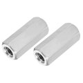 2pcs Unc 3 8 -16 Coupling Nuts 40mm Length 304 Stainless Steel Hex Rod Coupler Nut Fully Threaded Studding Connector Fasteners 