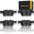 Rear Ceramic Brake Pad Set For Lincoln Mkx 2016 2018 Original Part Design Bonded Attachment Replacement 19387609 Alx Pau Ac