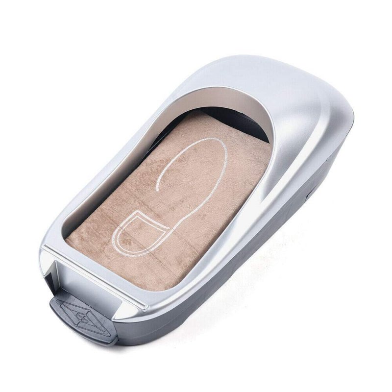 Shoe Wrapping Machine Cover Home Office Lab Automatic Film Portable Disposable Overshoes Dispenser Covers For Indoor Silver W 1